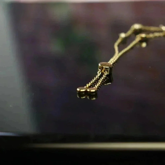 ★Original Wrapping★COACH SIGNATURE CRYSTAL SLIDER BRACELET C9449 GLD - Picture 6 of 7